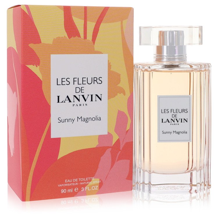 Les Fleurs de Lanvin Sunny Magnolia Eau de Toilette Spray by Lanvin - 3 oz