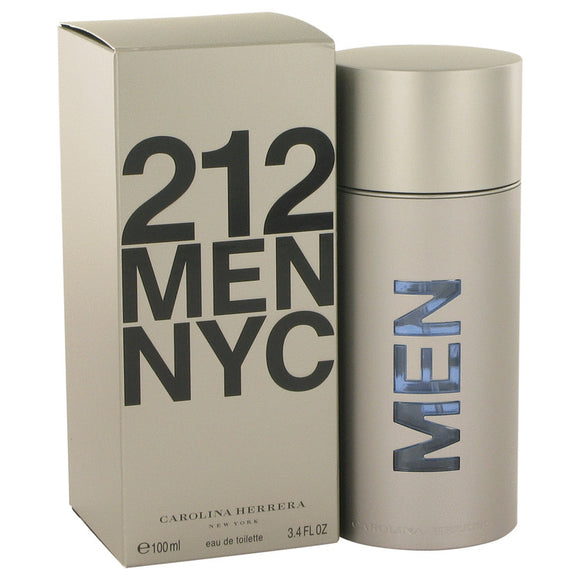 212 by Carolina Herrera Eau De Toilette Spray (New Packaging) 3.4 oz for Men