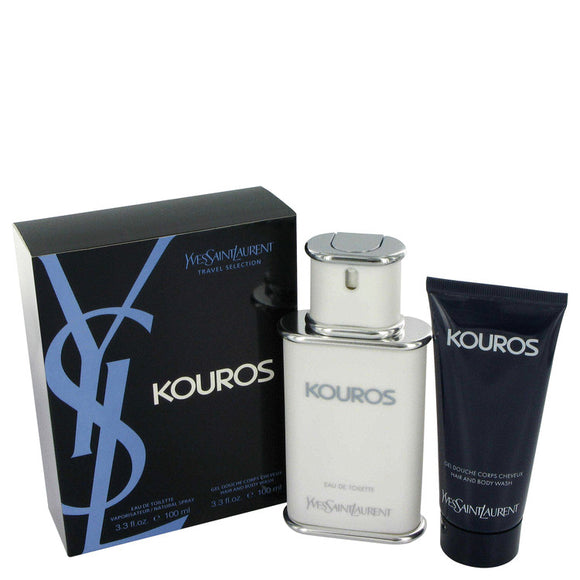 KOUROS by Yves Saint Laurent Gift Set -- 3.3 oz Eau De Toilette Spray + 3.3 oz Shower Gel for Men