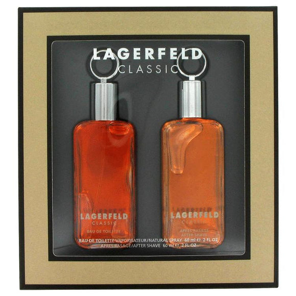 LAGERFELD by Karl Lagerfeld Gift Set -- 2 oz Eau De Toilette Spray + 2 oz After Shave for Men