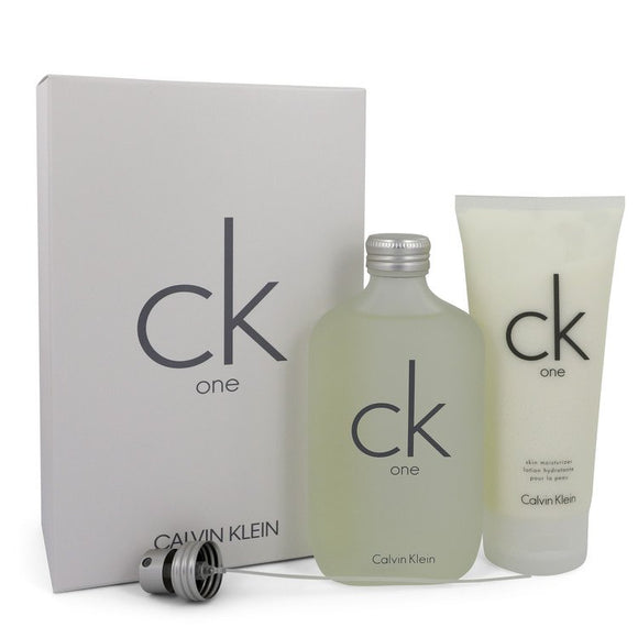 CK ONE by Calvin Klein Gift Set -- 6.7 oz Eau De Toilette Spray + 6.7 oz Body Moisturizer for Men
