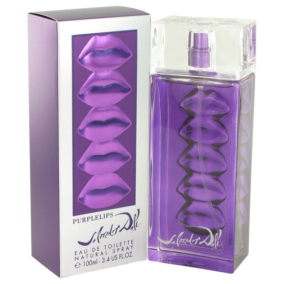 Purple Lips by Salvador Dali Eau De Toilette Spray 3.4 oz for Women