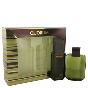 QUORUM by Antonio Puig Gift Set -- 3.3 oz Eau De Toilette Spray + 3.3 oz After Shave for Men