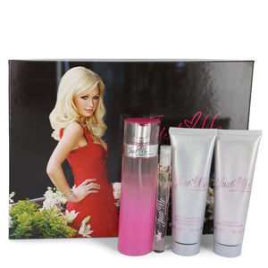 Just Me Paris Hilton by Paris Hilton Gift Set -- 3.3 oz Eau De Parfum Spray + 3 oz Body Lotion + 3 oz Shower Gel + .34 oz Mini EDP Spray for Women