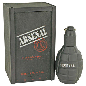 Arsenal Black by Gilles Cantuel Eau De Parfum Spray 3.4 oz for Men