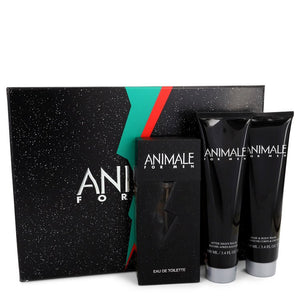 ANIMALE by Animale Gift Set -- 3.3 oz Eau De Toilette Spray + 3.4 oz After Shave Balm + 3.4 oz Body Wash for Men