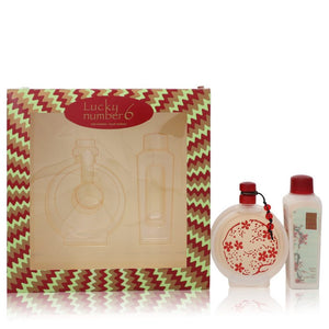 Lucky Number 6 by Liz Claiborne Gift Set -- 3.4 oz Eau De Parfum Spray + 3.4 oz Body Lotion for Women