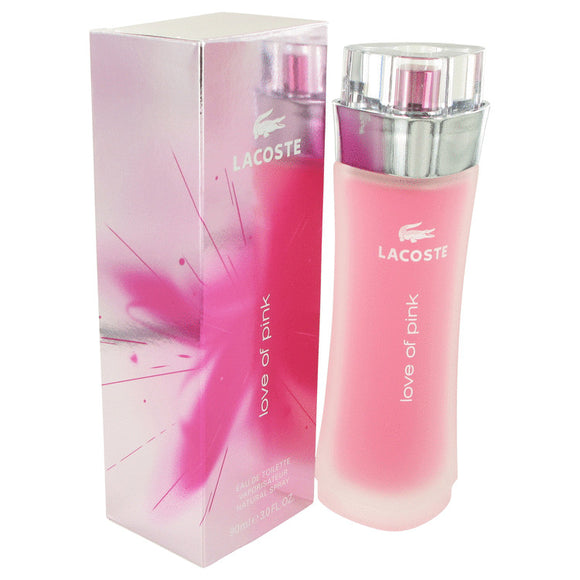 Love of Pink by Lacoste Eau De Toilette Spray 3 oz for Women