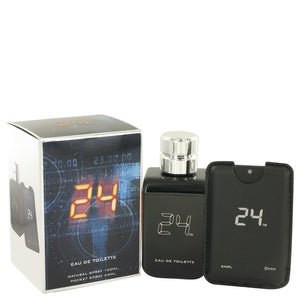 24 The Fragrance by ScentStory Eau De Toilette Spray + 0.8 oz Mini Pocket Spray 3.4 oz for Men
