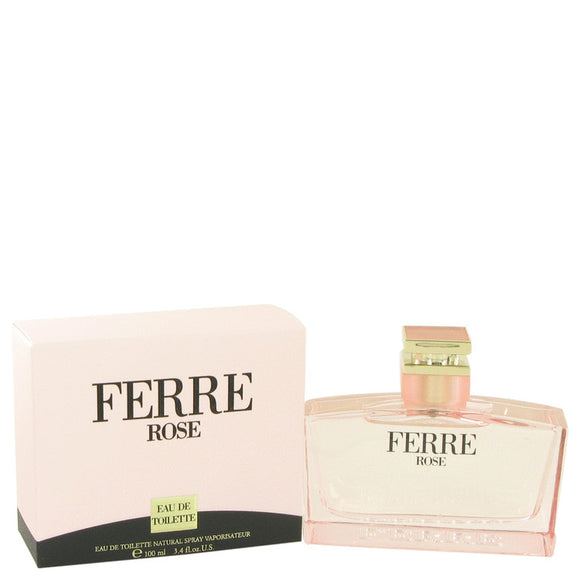 Ferre Rose by Gianfranco Ferre Eau De Toilette Spray 3.4 oz for Women