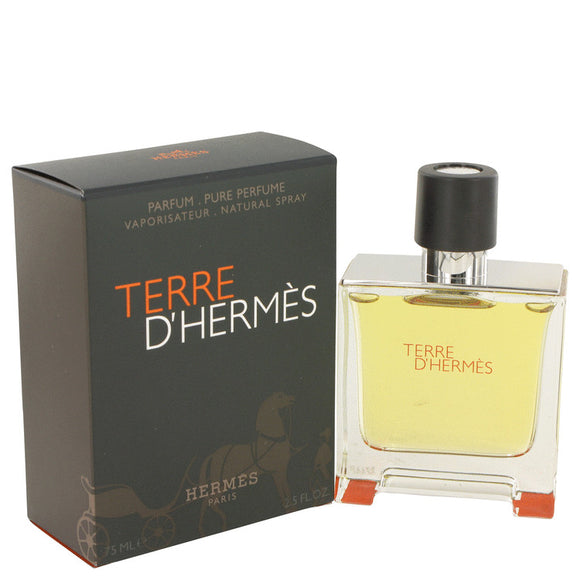 Terre D'Hermes by Hermes Pure Pefume Spray 2.5 oz for Men