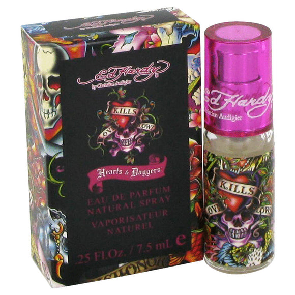 Ed Hardy Hearts & Daggers by Christian Audigier Mini EDP Spray .25 oz for Women