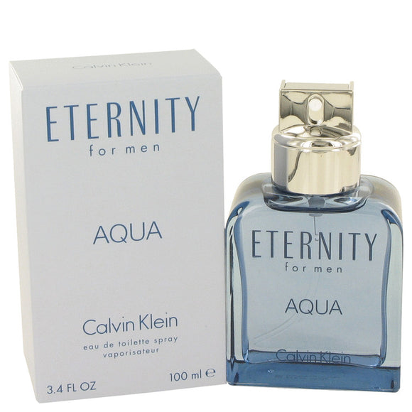 Eternity Aqua by Calvin Klein Eau De Toilette Spray 3.4 oz for Men
