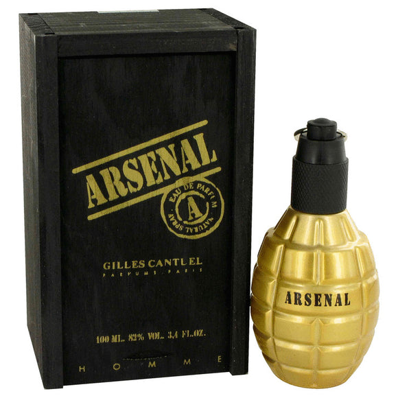 Arsenal Gold by Gilles Cantuel Eau De Parfum Spray 3.4 oz for Men