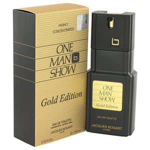 One Man Show Gold by Jacques Bogart Eau De Toilette Spray 3.3 oz for Men