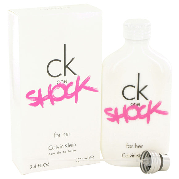 CK One Shock by Calvin Klein Eau De Toilette Spray 3.4 oz for Women