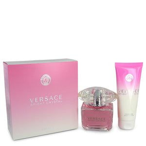 Bright Crystal by Versace Gift Set -- 3 oz Eau De Toilette Spray + 3.4 oz Body Lotion for Women