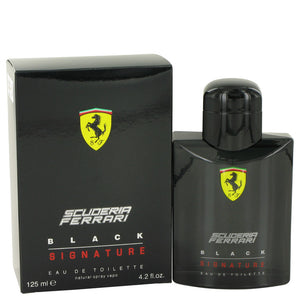 Ferrari Scuderia Black Signature by Ferrari Eau De Toilette Spray 4.2 oz for Men