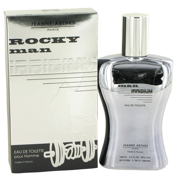 Rocky Man Irridium by Jeanne Arthes Eau De Toilette Spray 3.4 oz for Men