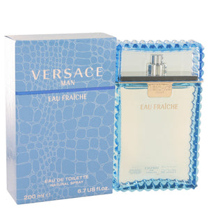 Versace Man by Versace Eau Fraiche Eau De Toilette Spray (Blue) 6.7 oz for Men