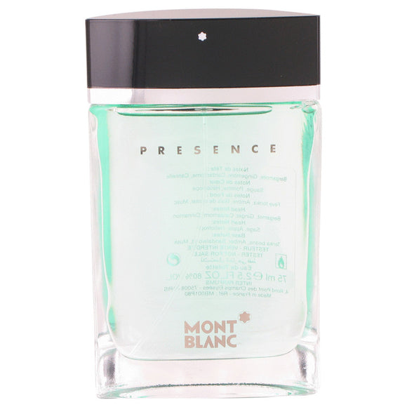 Presence by Mont Blanc Eau De Toilette Spray (Tester) 2.5 oz for Men