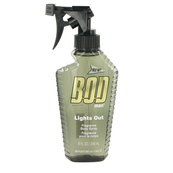 Bod Man Lights Out by Parfums De Coeur Body Spray 8 oz for Men