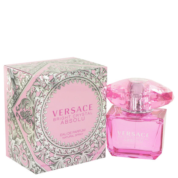 Bright Crystal Absolu by Versace Eau De Parfum Spray 3 oz for Women