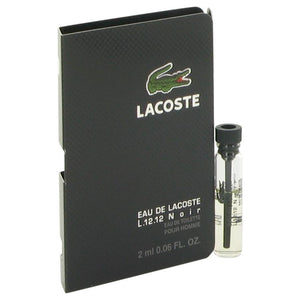 Lacoste Eau De Lacoste L.12.12 Noir by Lacoste Vial (sample) .06 oz for Men - ParaFragrance