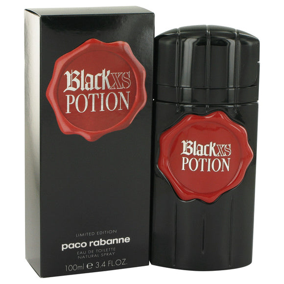 Black XS Potion by Paco Rabanne Eau De Toilette Spray (Limited Edition) 3.4 oz for Men