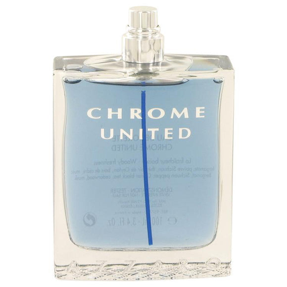 Chrome United by Azzaro Eau De Toilette Spray (Tester) 3.4 oz for Men