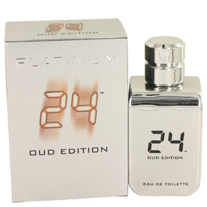 24 Platinum Oud Edition by ScentStory Eau De Toilette Concentree Spray (Unisex) 3.4 oz for Men