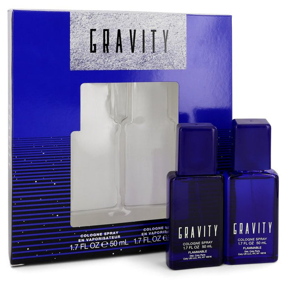 GRAVITY by Coty Gift Set -- Two 1.7 oz Cologne Sprays for Men