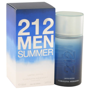 212 Summer by Carolina Herrera Eau De Toilette Spray (Limited Edition) 3.4 oz for Men