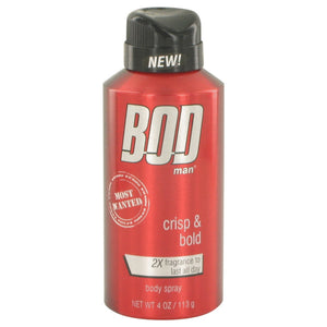 Bod Man Most Wanted by Parfums De Coeur Fragrance Body Spray 4 oz for Men