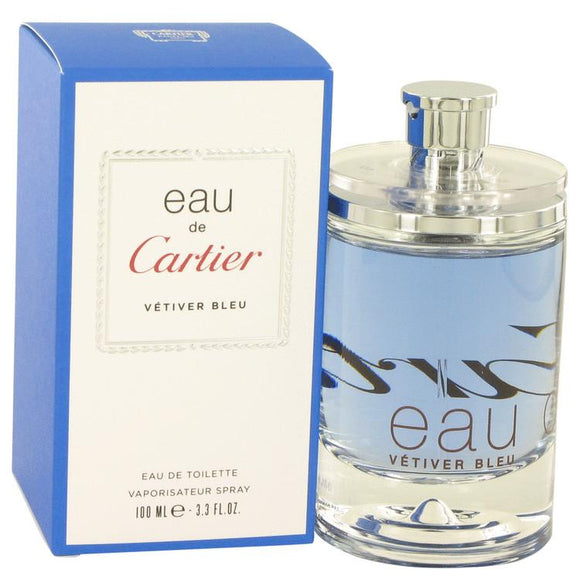 Eau De Cartier Vetiver Bleu by Cartier Eau De Toilette Spray (Unisex) 3.3 oz for Men