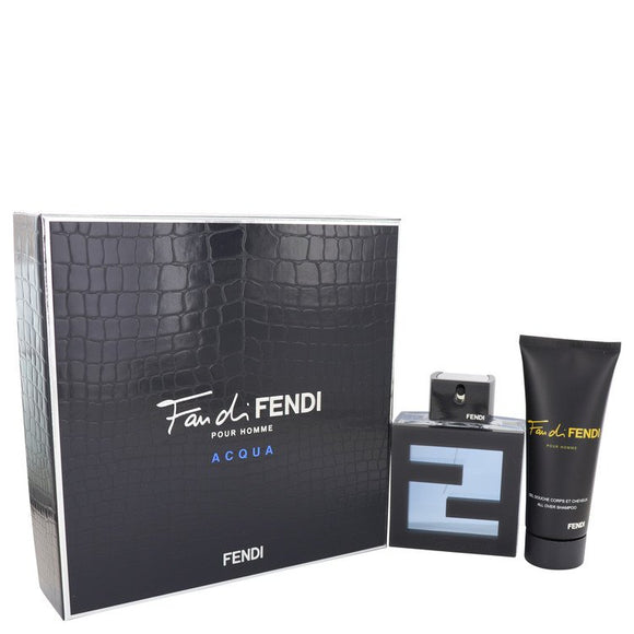 Fan Di Fendi Acqua by Fendi Gift Set -- 3.3 oz Eau De Toilette Spray + 3.3 oz All Over Shampoo for Men