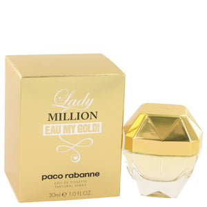Lady Million Eau My Gold by Paco Rabanne Eau De Toilette Spray 1 oz for Women
