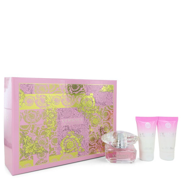 Bright Crystal by Versace Gift Set -- 1.7 oz Eau De Toilette Spray + 1.7 oz Body Lotion + 1.7 oz Shower Gel for Women