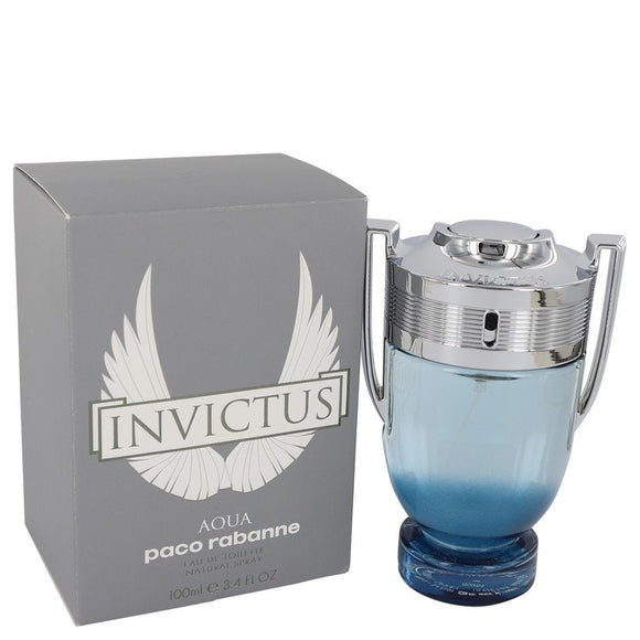 Invictus Aqua by Paco Rabanne Eau De Toilette Spray 3.4 oz for Men