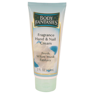 Body Fantasies Signature Fresh White Musk by Parfums De Coeur Hand & Nail Cream 2 oz for Women