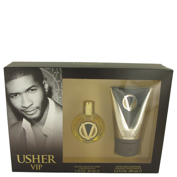 Usher VIP by Usher Gift Set -- 1 oz Eau De Toilette Spray + 3.4 oz After Shave Soother for Men