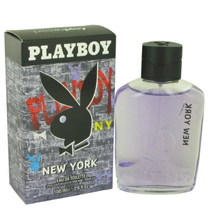 Playboy Press To Play New York by Playboy Eau De Toilette Spray 3.4 oz for Men