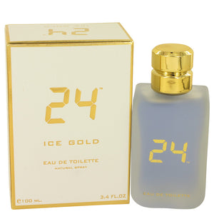 24 Ice Gold by ScentStory Eau De Toilette Spray 3.4 oz for Men