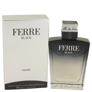 Ferre Black by Gianfranco Ferre Eau De Toilette Spray 3.4 oz for Men