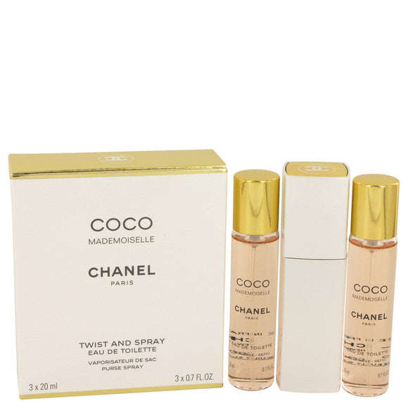 COCO MADEMOISELLE by Chanel Mini EDT Spray 3 x 0.7 oz for Women