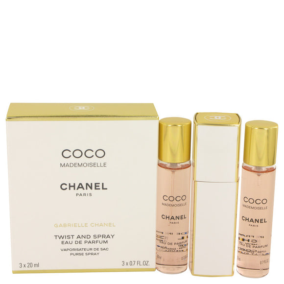 Coco Mademoiselle by Chanel Mini EDP Spray 3 x 0.7 oz for Women