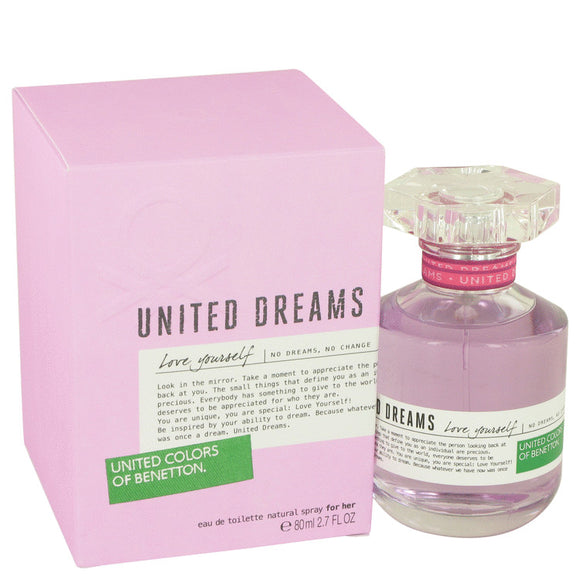 United Dreams Love Yourself by Benetton Eau De Toilette Spray 2.7 oz for Women