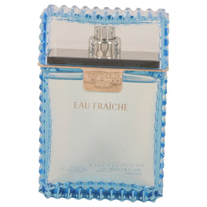 Versace Man by Versace Eau Fraiche Eau De Toilette Spray (Blue unboxed) 3.4 oz for Men