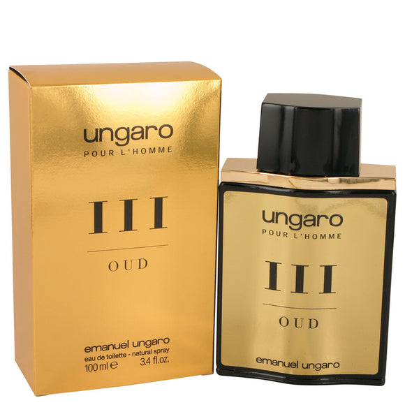 Ungaro Pour L'homme III Oud by Ungaro Eau De Toilette Spray 3.4 oz for Men