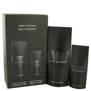 Nuit D'issey by Issey Miyake Gift Set -- 4.2 oz Eau De Toilette Spray + 1.3 oz Eau De Toilette Spray for Men